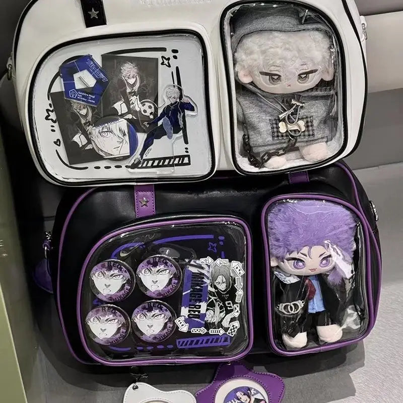 Y2K Large Transparent Ita Bag