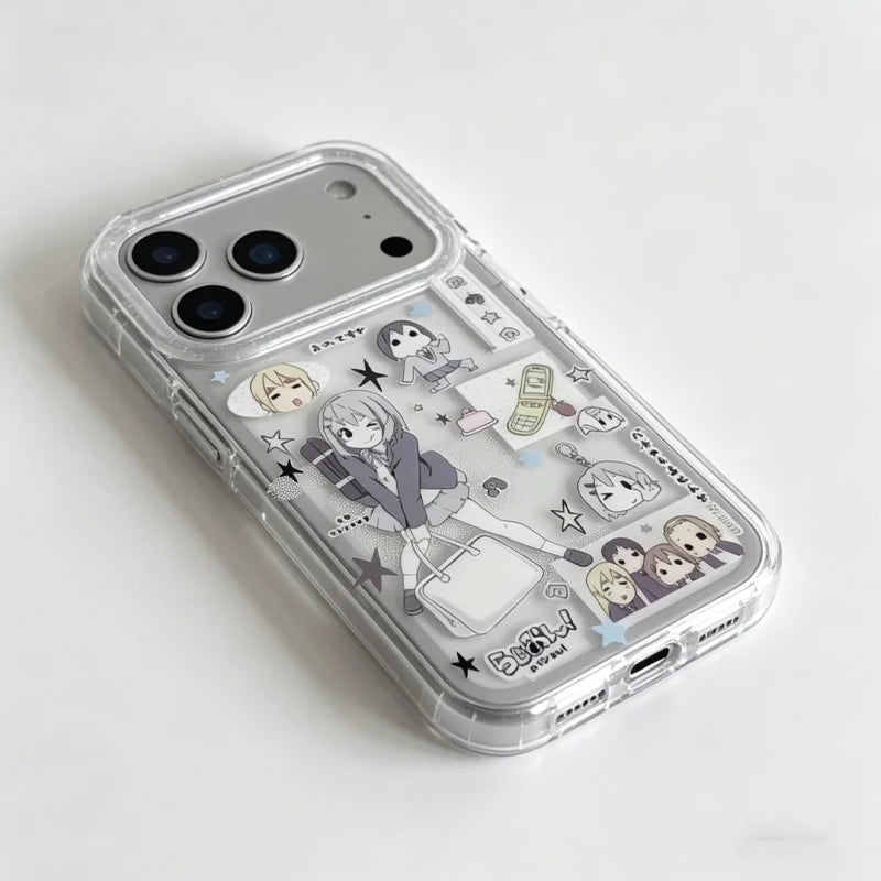 Anime Girl Soft Phone Case for iPhone