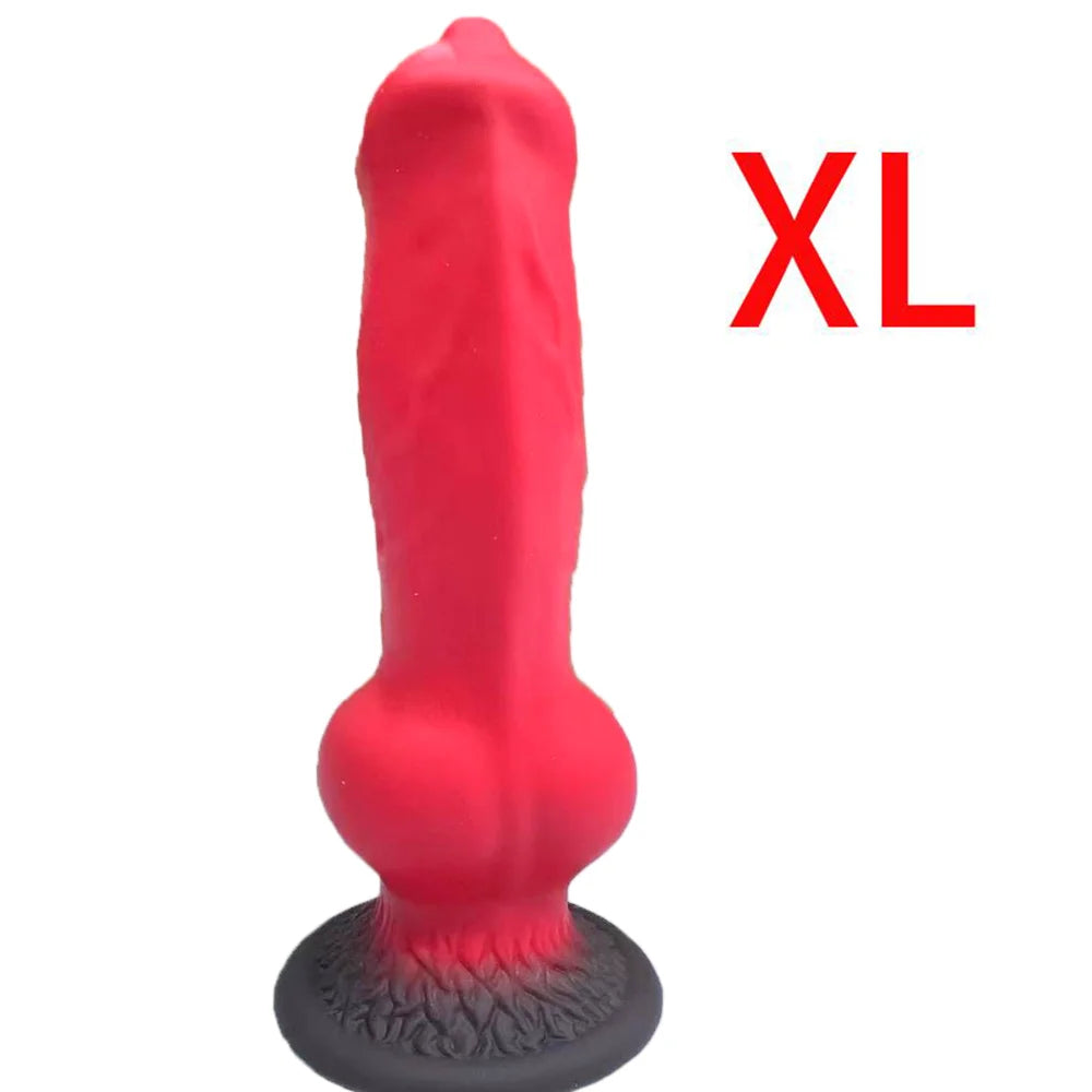 Large Animal-Style Dildo & Anal Plug with Suction Cup