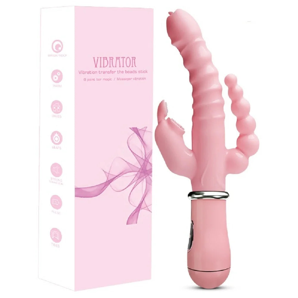 Rabbit Vibrator with Clitoral Suction
