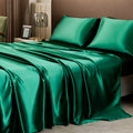 Solid Satin Sheet & Pillowcase Bedding Set
