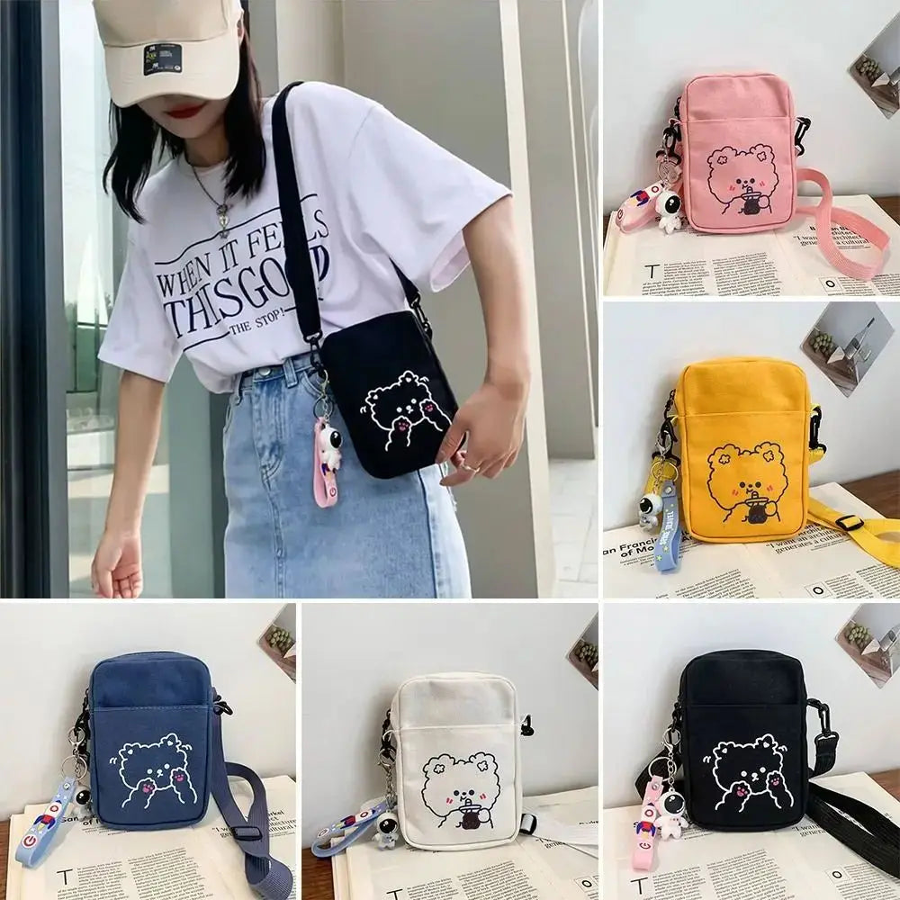 Mini Canvas Crossbody Phone Bag