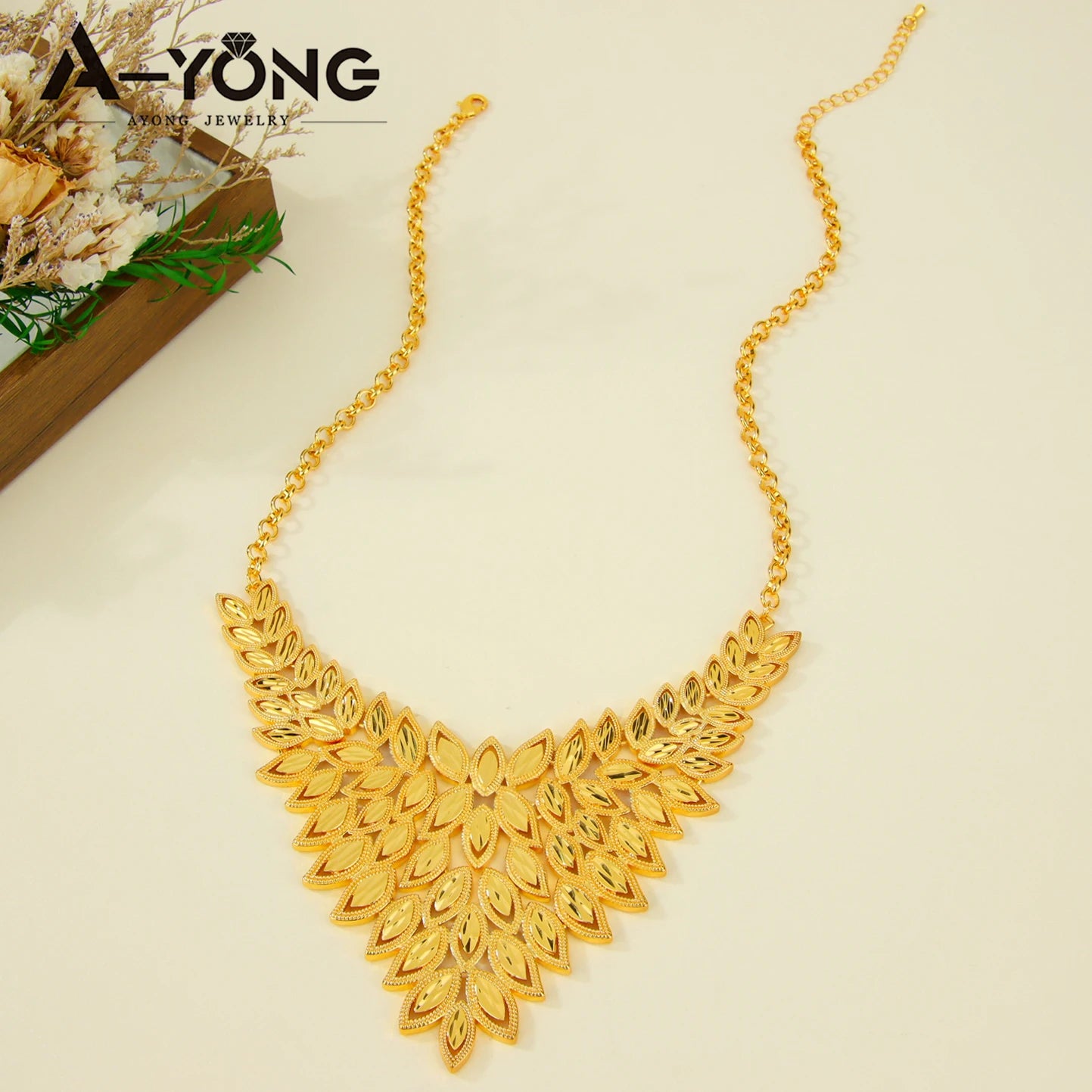 Dubai Gorgeous Bridal Wedding Jewelry Set 24k Gold Plated Ethiopia Exotic Necklace Bracelet Earrings Arabic Women Ethnic Jewelry