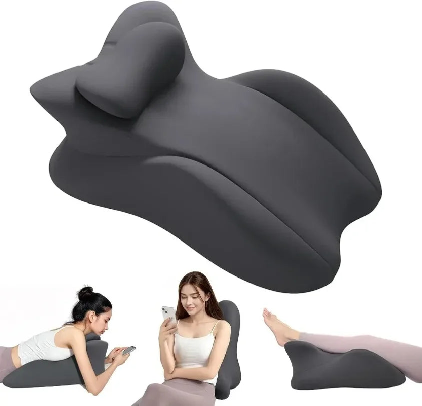 Multi-Position Memory Foam Wedge Pillow with Removable Cover