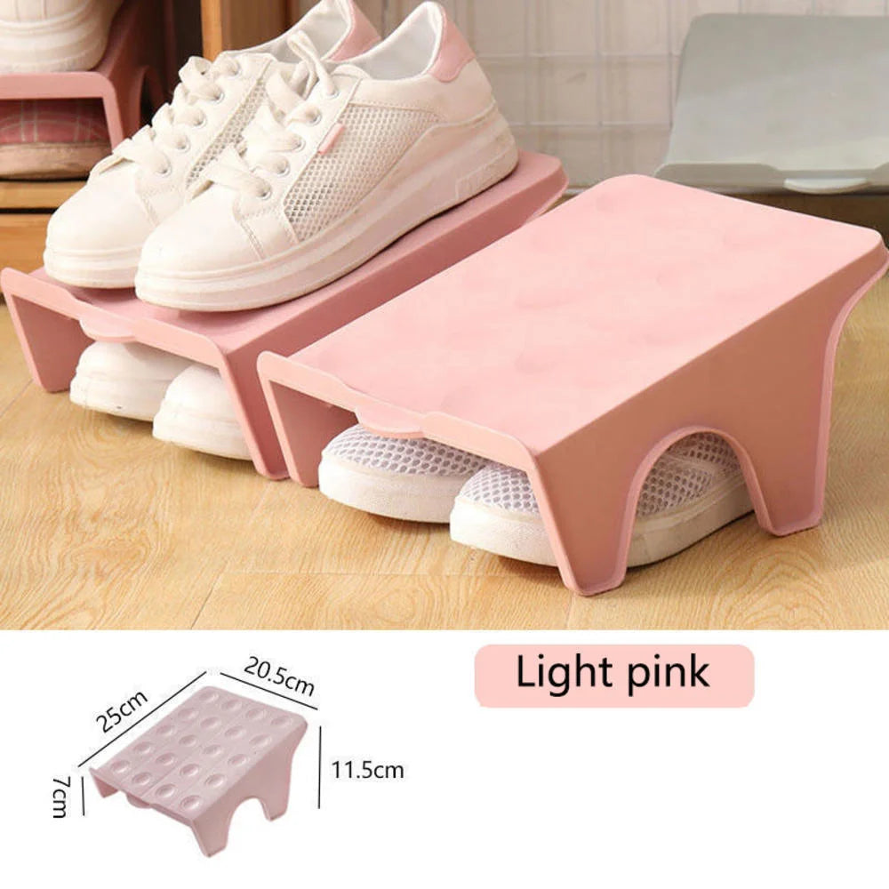 Double-Shelf Space-Saving Shoe Rack