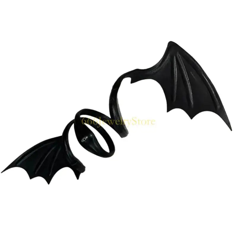 F2TD Chokers Bat Wing Necklace Portable for Halloween Costumes and Themed Parties