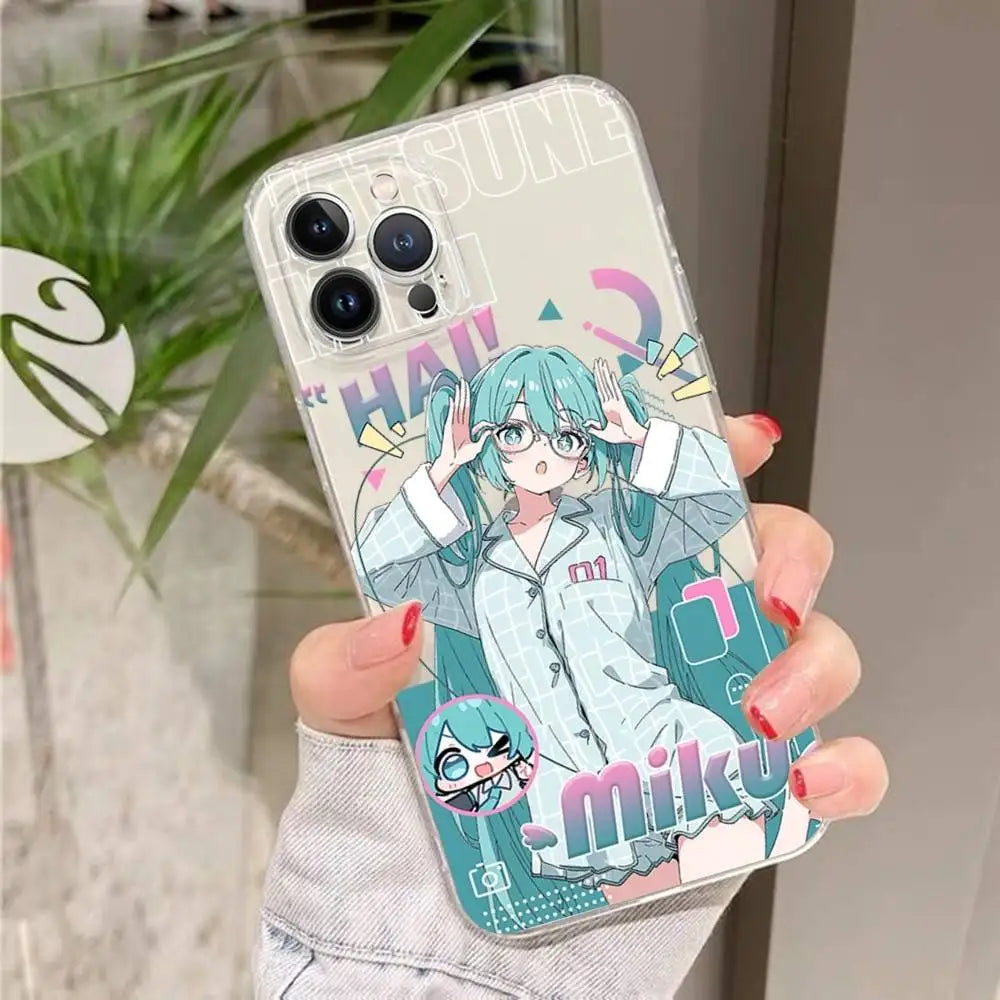 Transparent Hatsune Miku iPhone Case