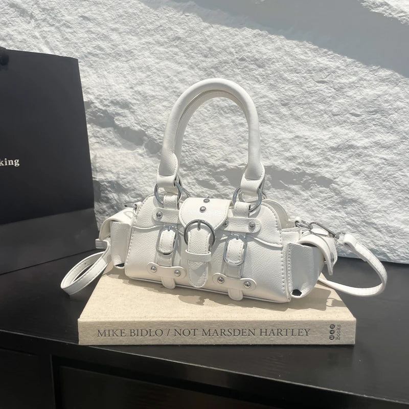Y2K PU Square Shoulder Bag