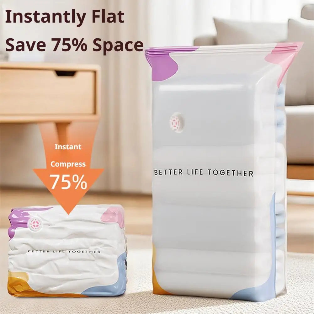 Extra-Large Reusable No-Pump Compression Storage Bag