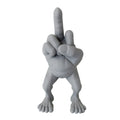 Funny Legged Middle Finger Resin Figurine 8cm Creative Prank Desk Ornament Novelty Office Desktop Decor Holiday Gag Gift