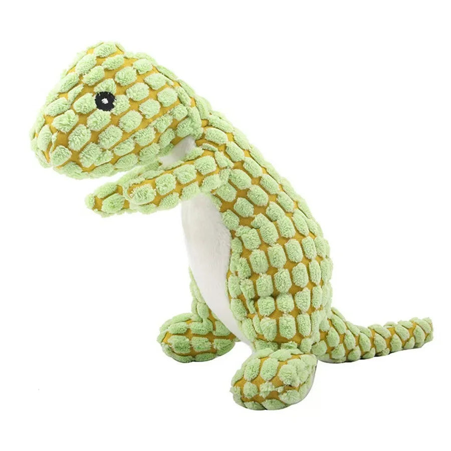 Plush Dinosaur Dog Chew Toy