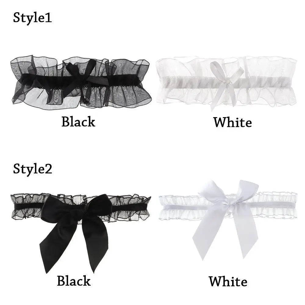 Sexy Leg Garters Belt Floral Bowknot Jartiyer Sexy Suspender Women Wedding Party Bridal Lingerie Cosplay Garter Lace
