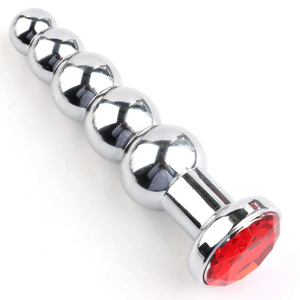 5-Ball Stainless Steel Beaded Anal Plug