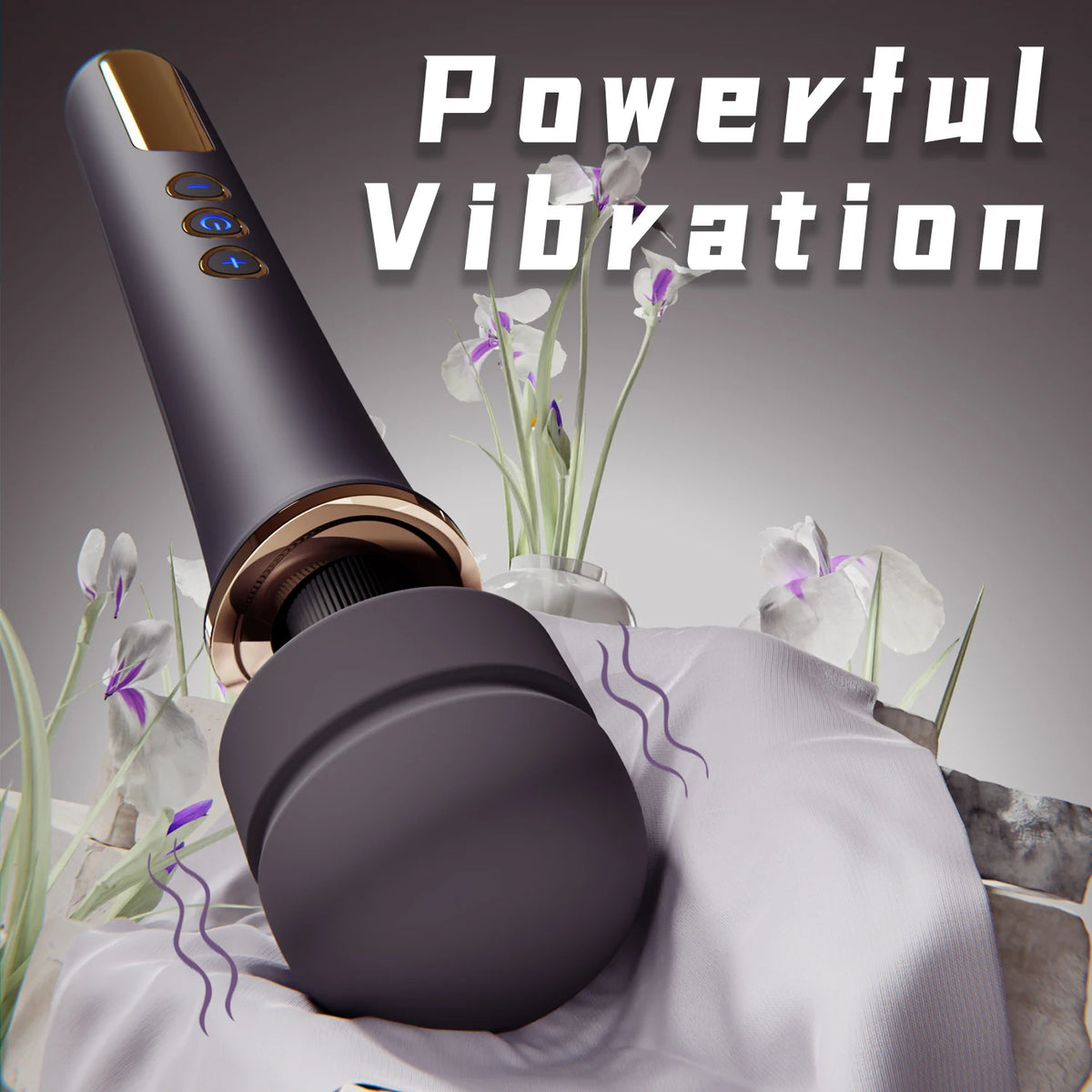 Quiet Waterproof High-Power Wand Vibrator