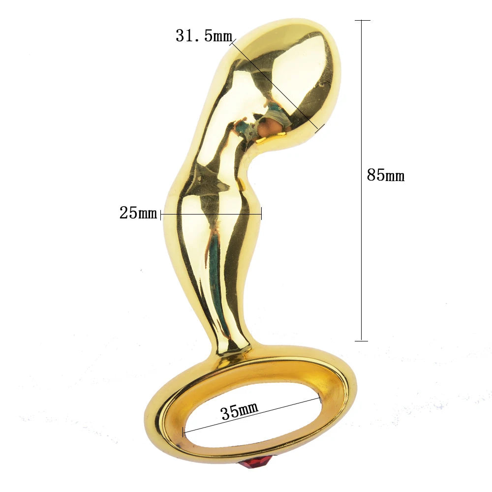 Stainless Steel Beaded Anal Plug