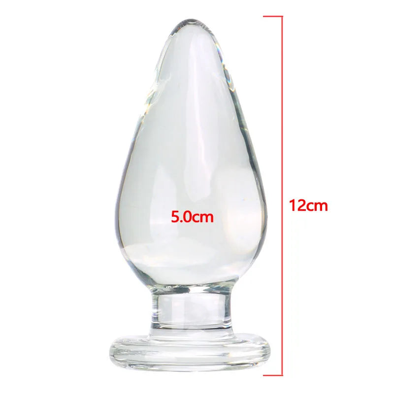50mm Crystal Glass Anal Plug
