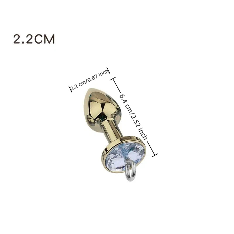Stainless Steel Crystal Anal Plug – 5 Sizes