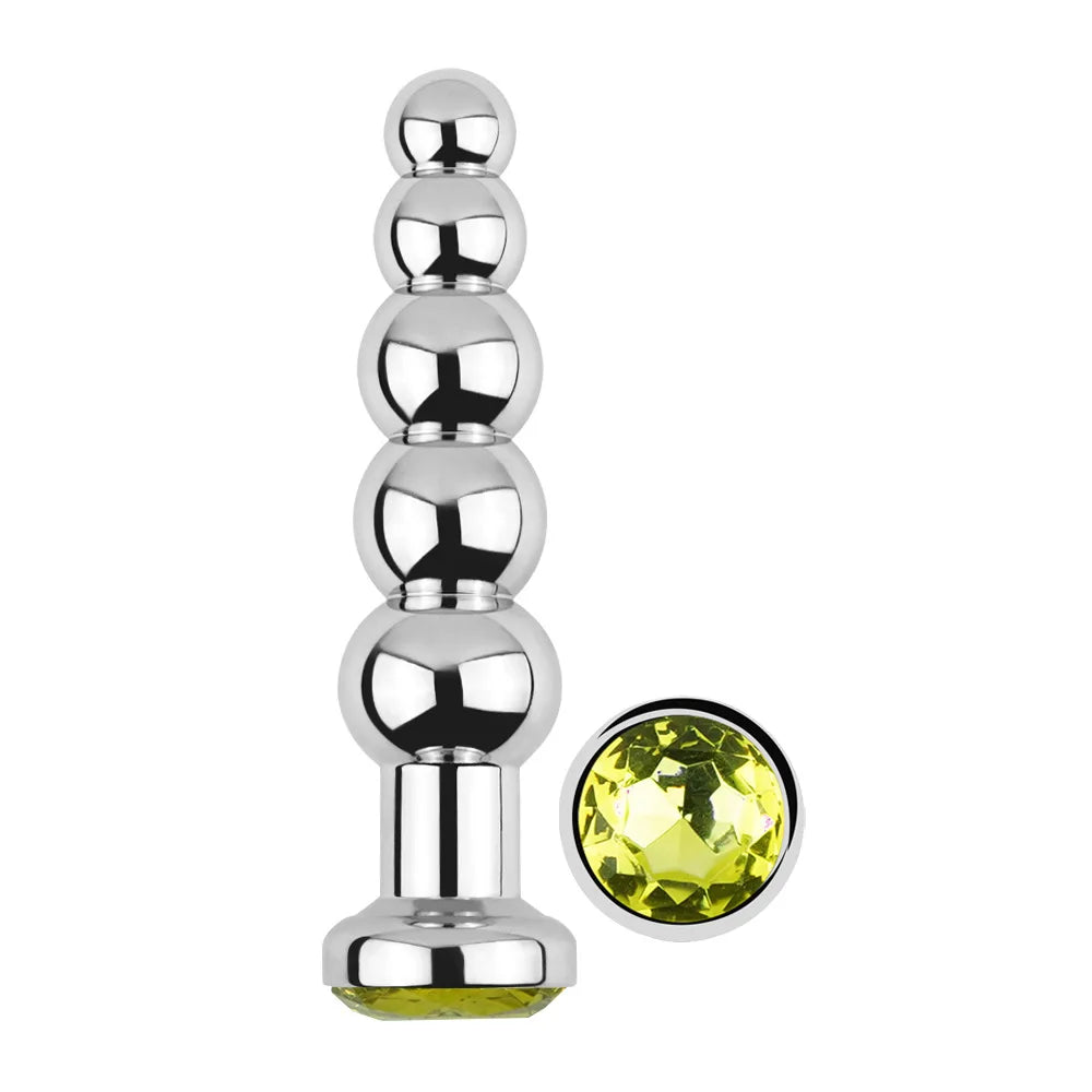 5-Ball Stainless Steel Beaded Anal Plug