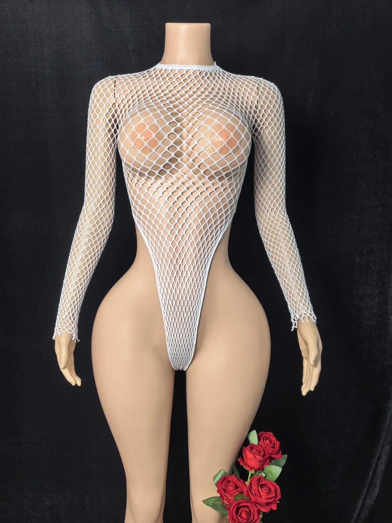 Sexy Beach Style Dress for Women Summer See-Through Erotic Dress Fishnet Lingerie Mini Dress Elegant Ladies Dress Bikini Cover