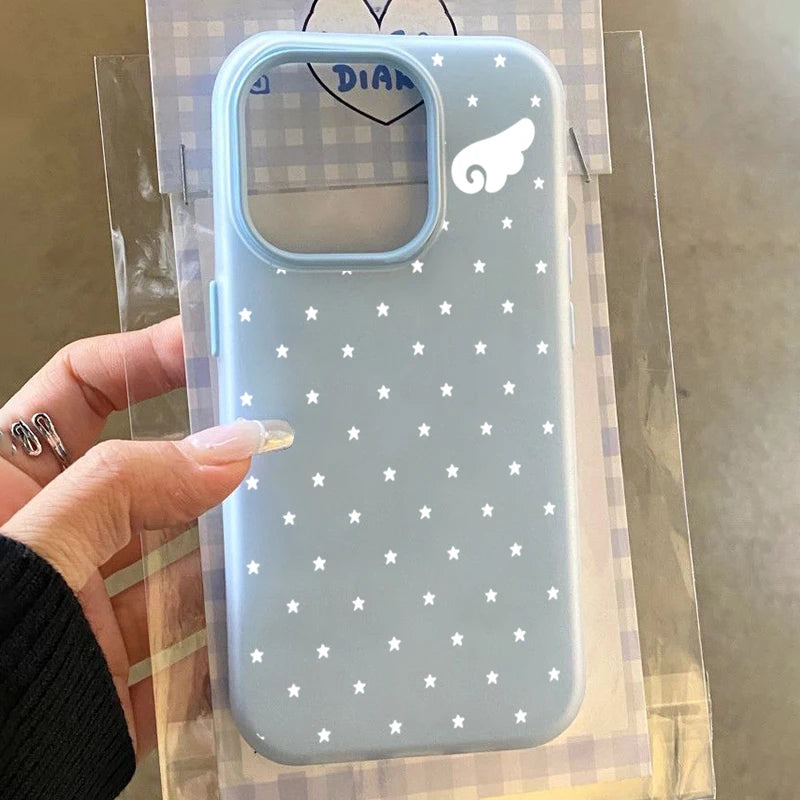 Star & Angel Wings 2-in-1 Phone Case for iPhone