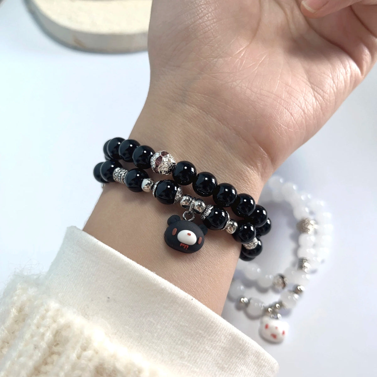 Kawaii Bear Beaded Friendship Bracelet