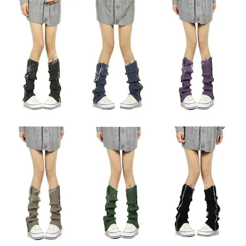 Striped Gothic Lolita Knit Leg Warmers