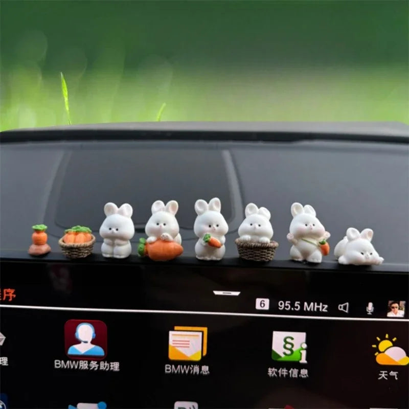 Cute Bunny Car Center Console Ornament