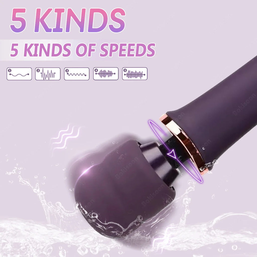 10-Speed Cordless Personal Wand Vibrator