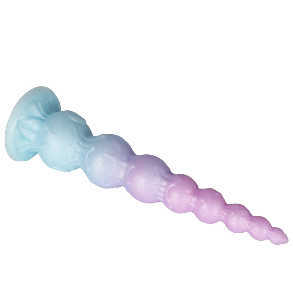Long 8-Bead Flexible Silicone Anal Plug