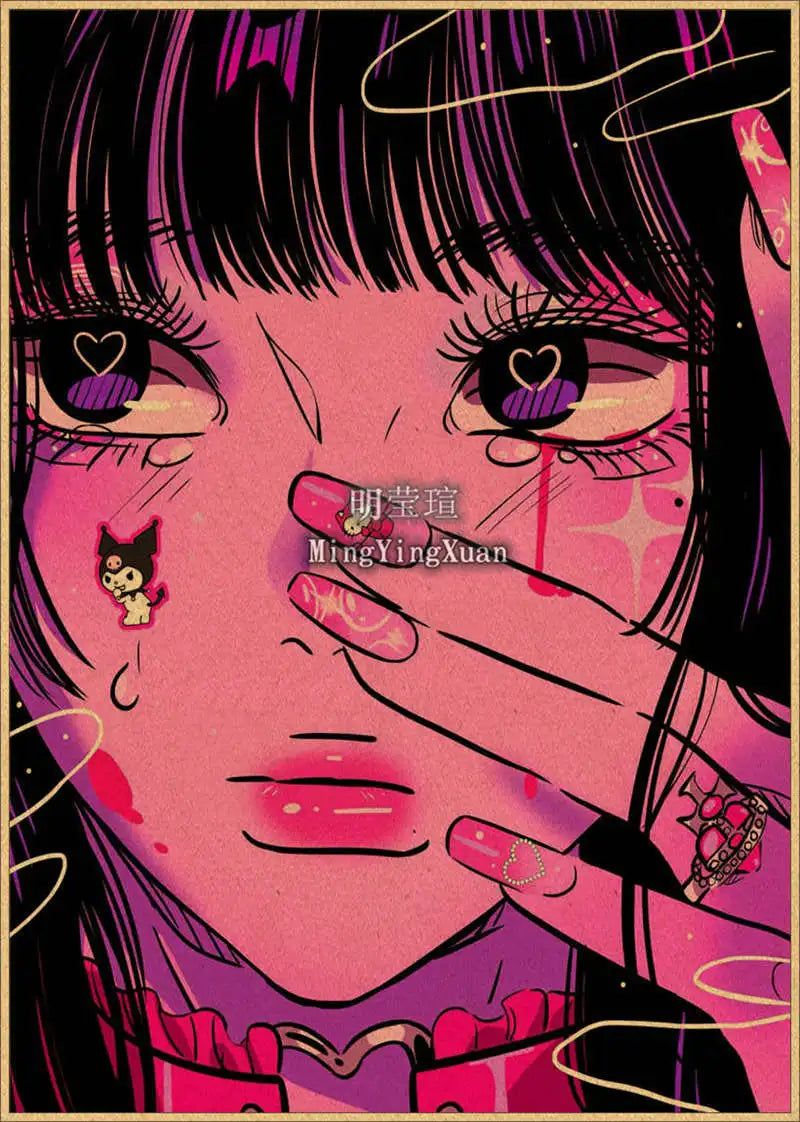 Japanese Anime 4K-Style Decorative Wall Poster