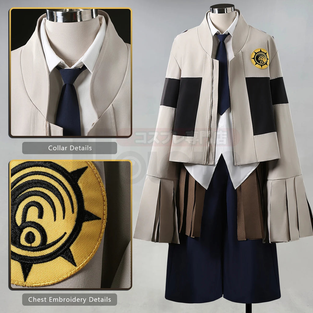 HOLOUN Gachiakuta Anime Tamsy Caines Cosplay Costume Convention Halloween Christmas Embroidery Jacket Shirt Pants Waist Bag
