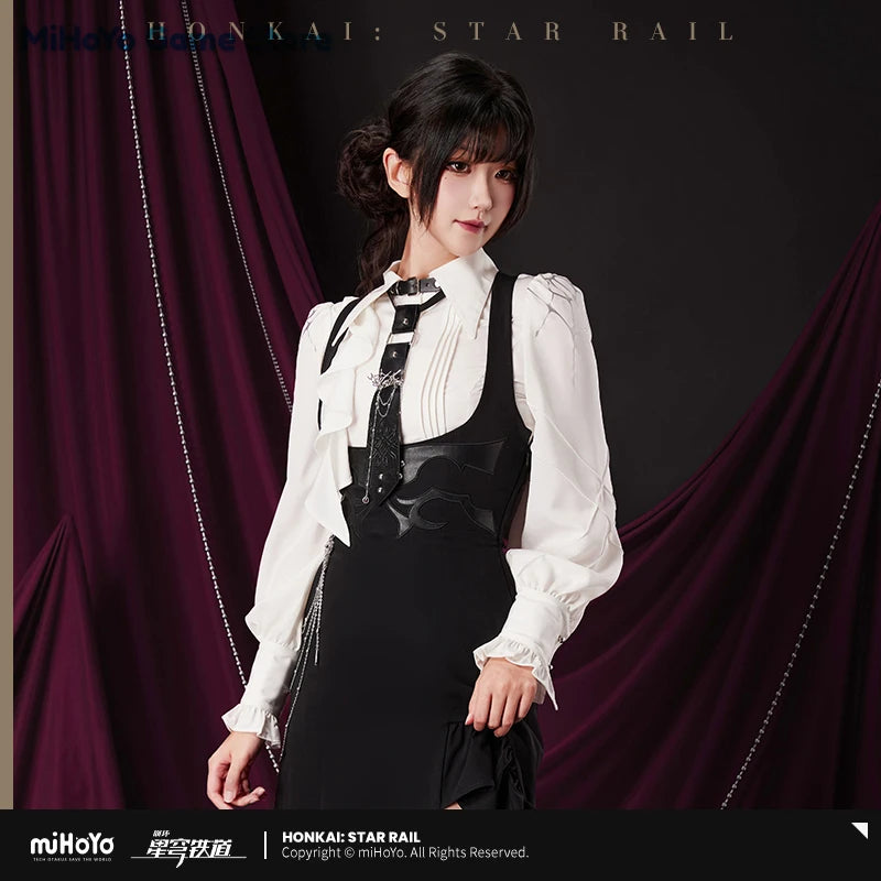 【Genuine】Kafka Shirt MiHoYo Official Original Honkai Star Rail Kafka Theme Impression Series Slim Shirt Doujin Cosplay Tops
