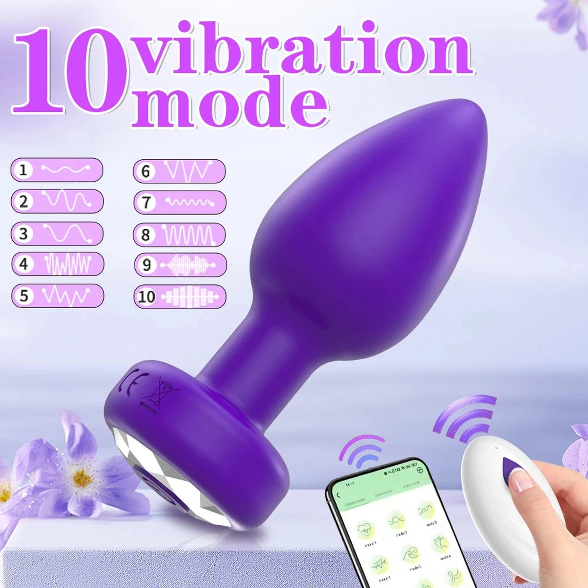 App-Controlled Remote Vibrating Anal Plug