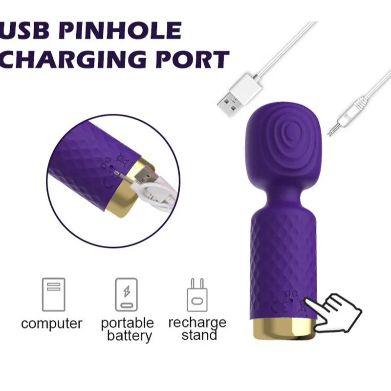 Compact Portable Mini Wand Personal Massager