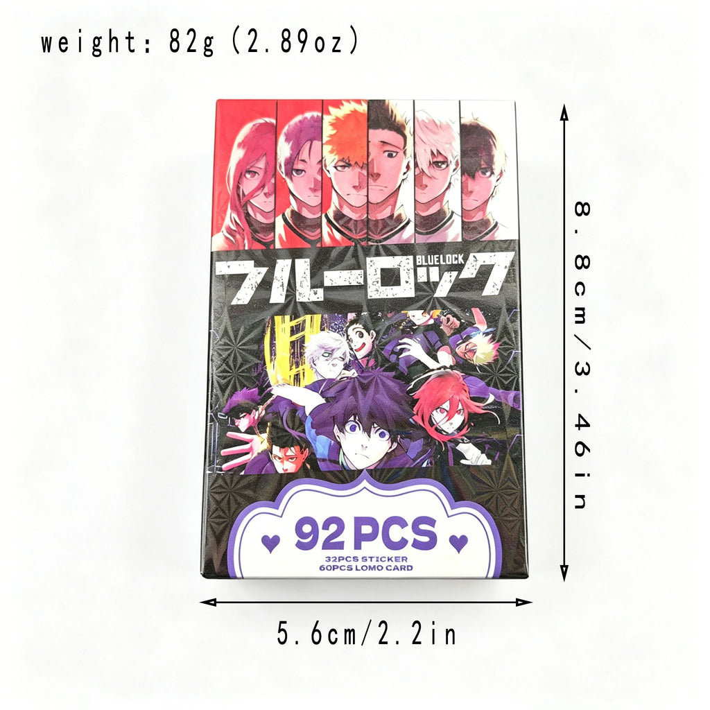 92Pcs Lomo Cards Anime Isagi Yoichi Bachira Meguru Character Photocard Set Collectible Cards for Fans Notebook Decor Gift