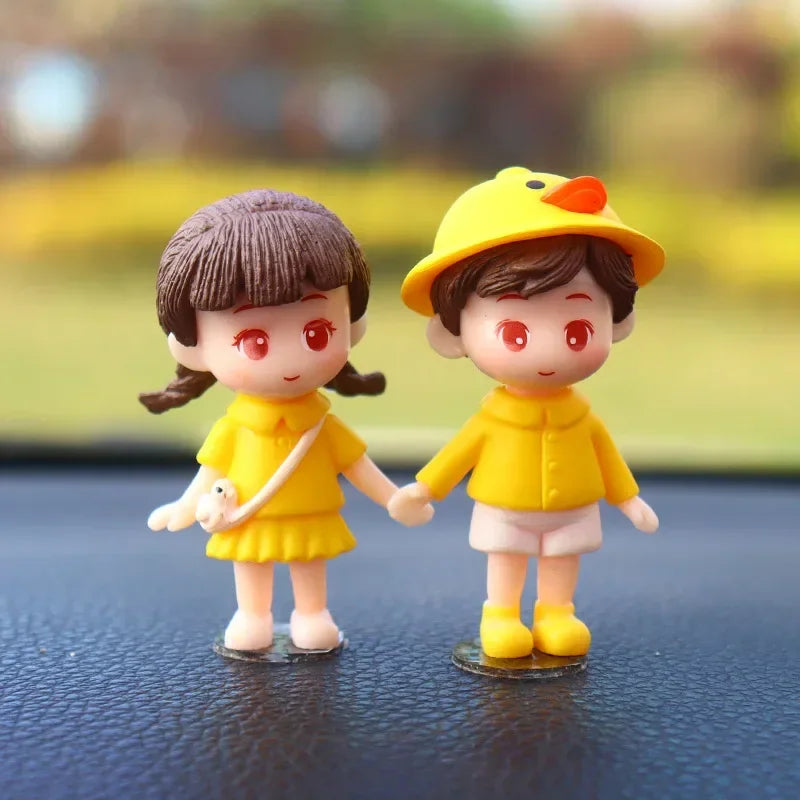 Cute Couple Car Dashboard Ornament