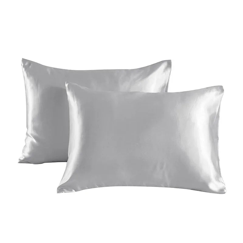 2-Piece Polyester Satin Pillowcase Set