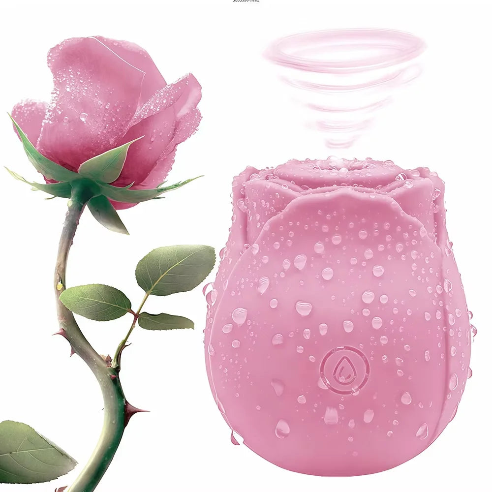 Rose Vibrator Toy for Women Clitoral Sucking Vibrator G-spot Thrusting Dildo Clit Nipple Sucker Vibrater Female Couple Sex Toys