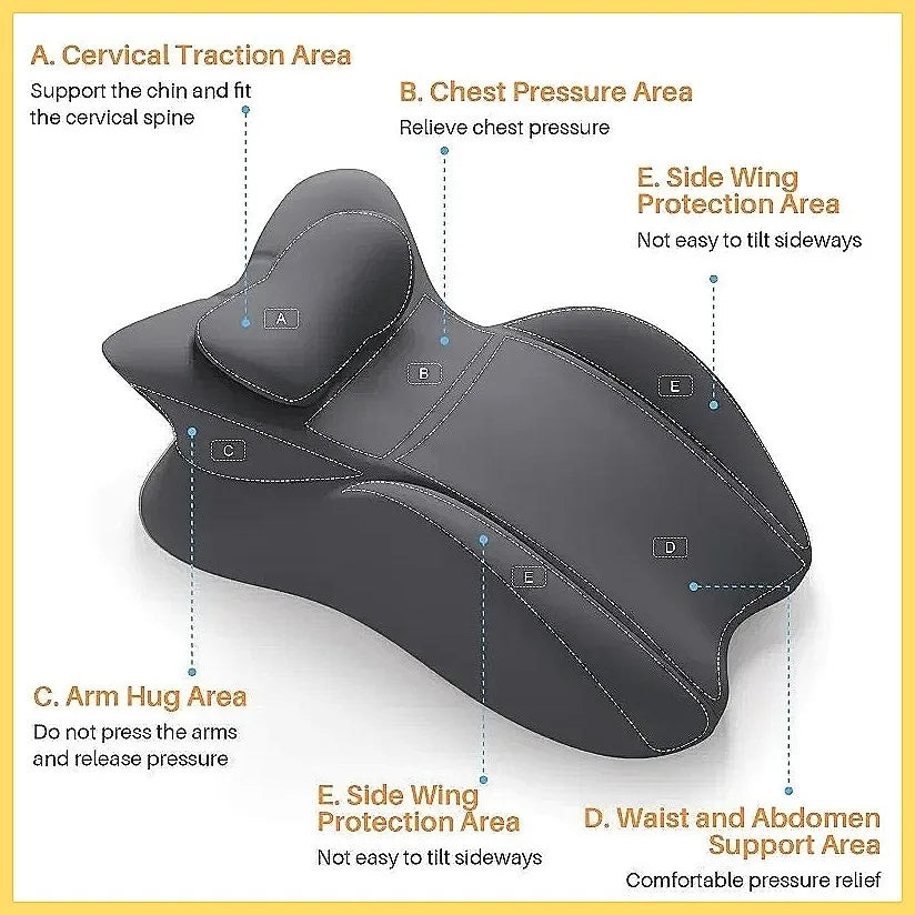 Multi-Position Memory Foam Wedge Pillow with Removable Cover