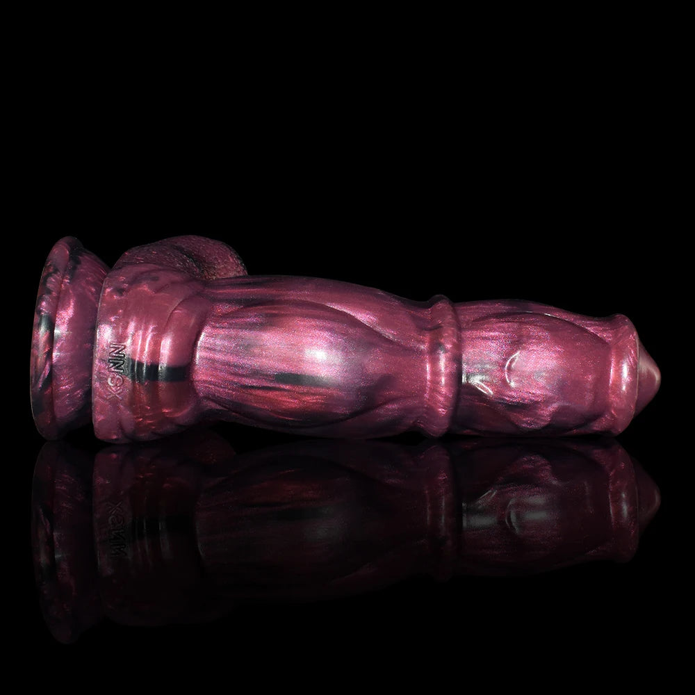 SHAZ 8.27 " wolf dildo with dog knots, realistic dog penis for anal & G-spot stimulation, for female , gay men, hands-free play