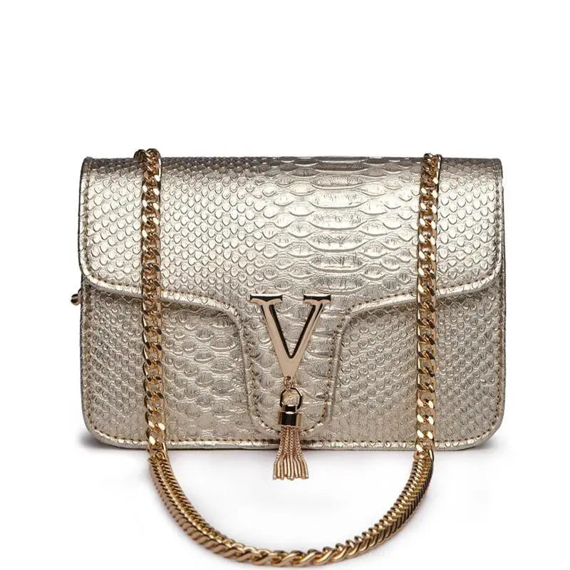 Y2K V-Chain Crossbody Bag