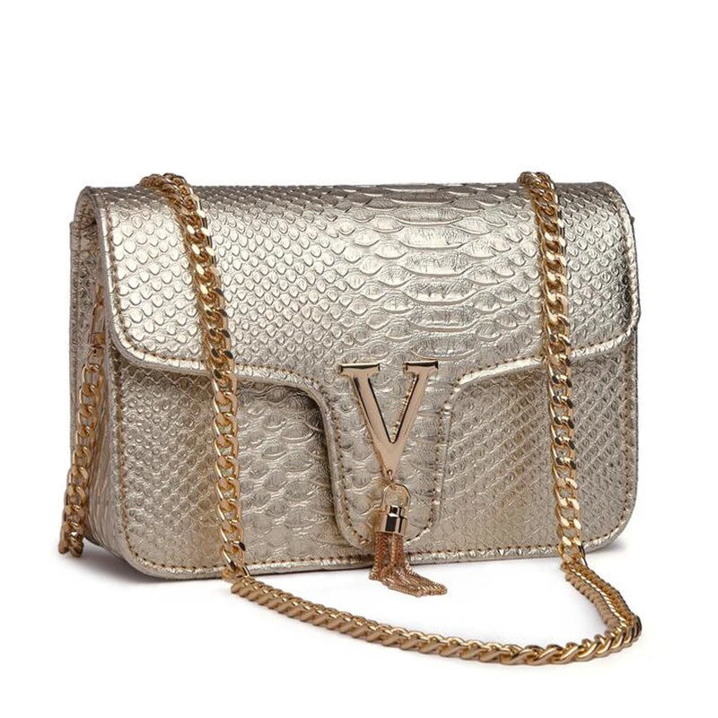 Y2K V-Chain Crossbody Bag