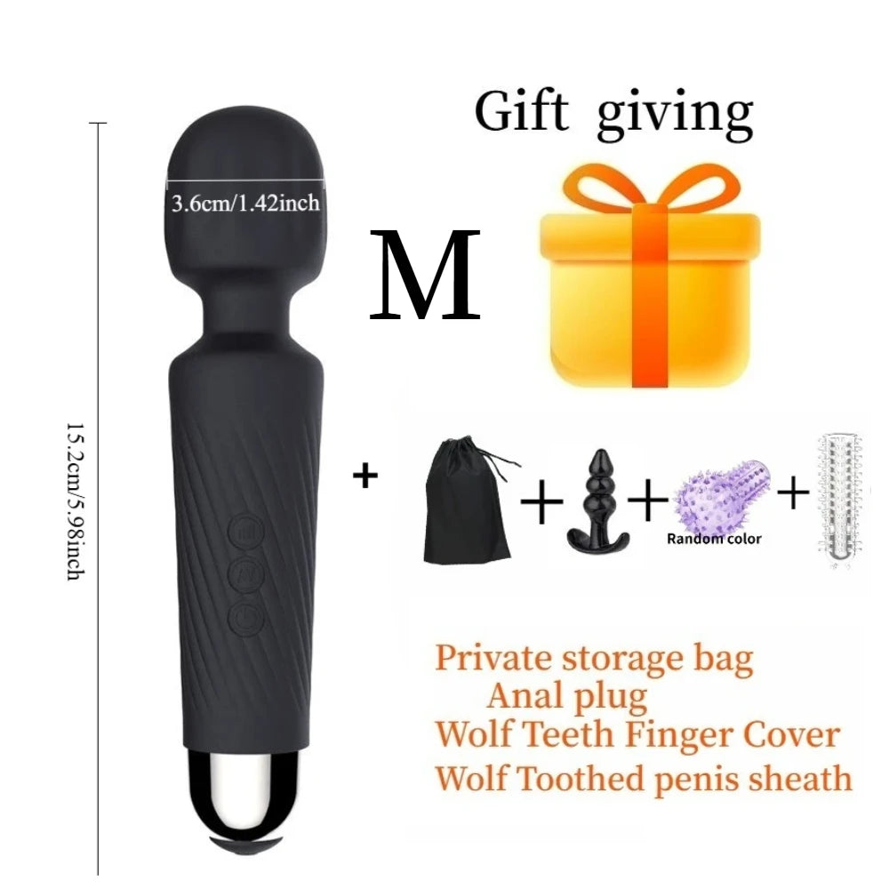 USB-Rechargeable Cordless Mini Wand Vibrator