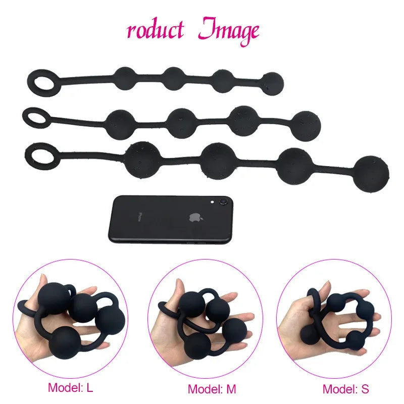 Large Silicone Anal Bead & Plug