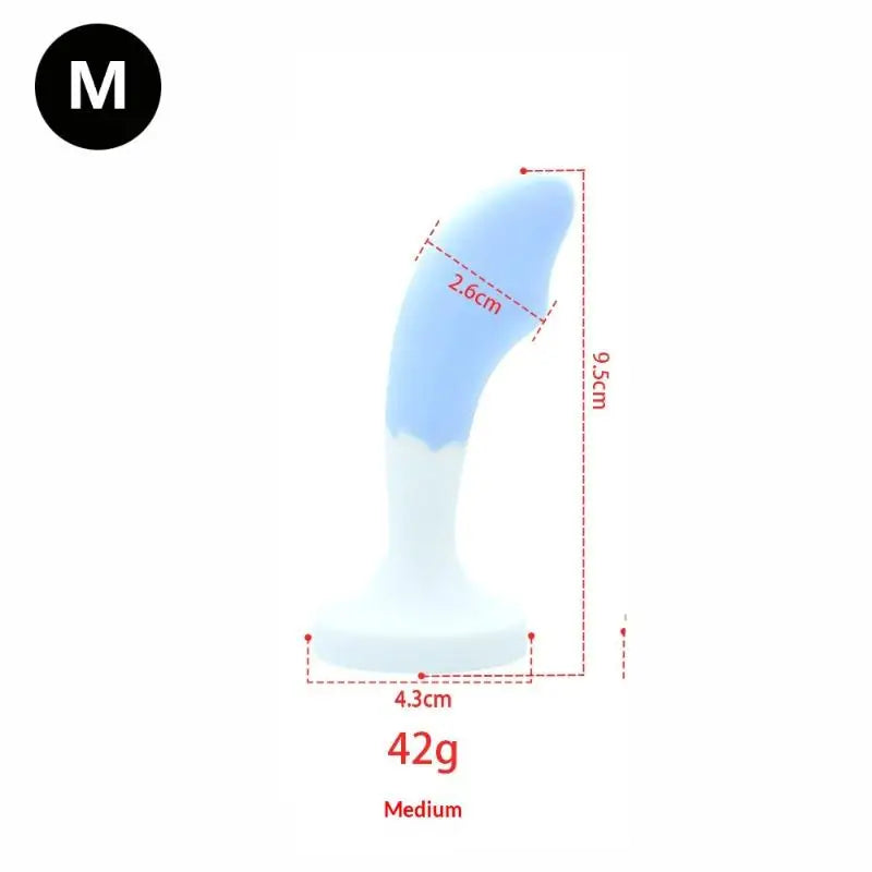 Silicone Anal Plug with Crystal Gem Base