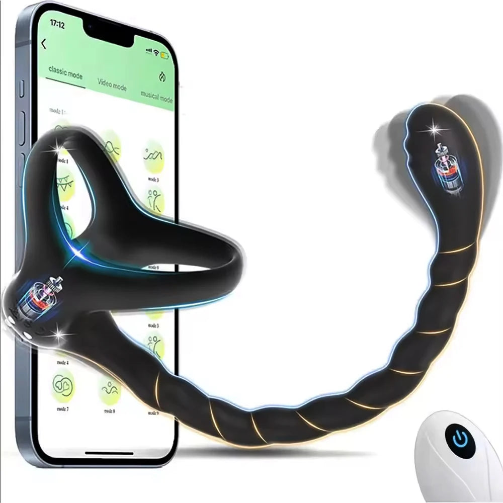 Remote-Control Prostate Massager with Ring