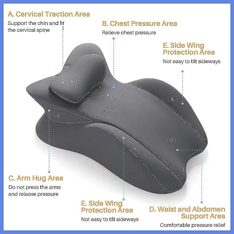 Multi-Position Memory Foam Wedge Pillow with Removable Cover