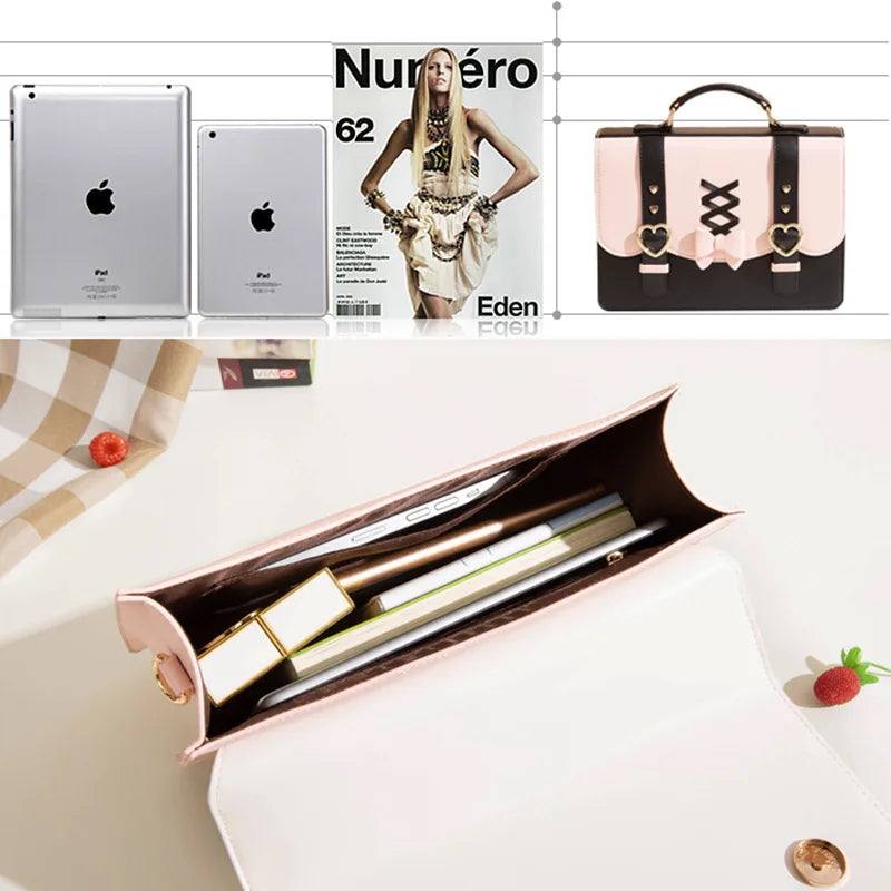 Bow Ribbon Square Crossbody Bag
