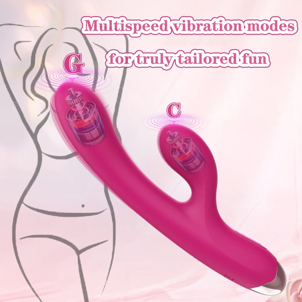 2-in-1 Silicone Rabbit Vibrator