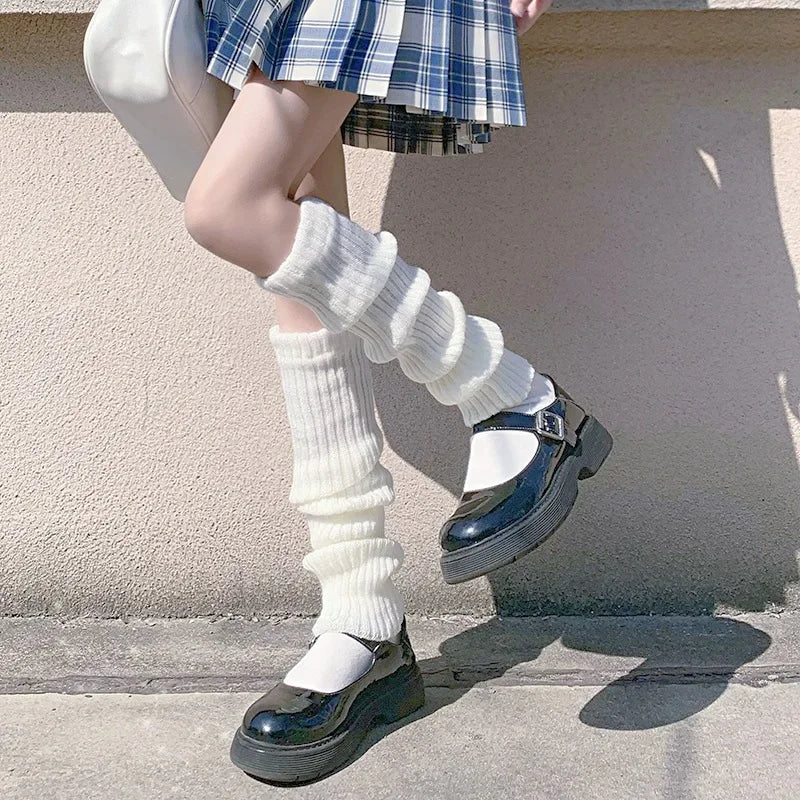 42/52/72cm Knit Lolita Leg Warmers